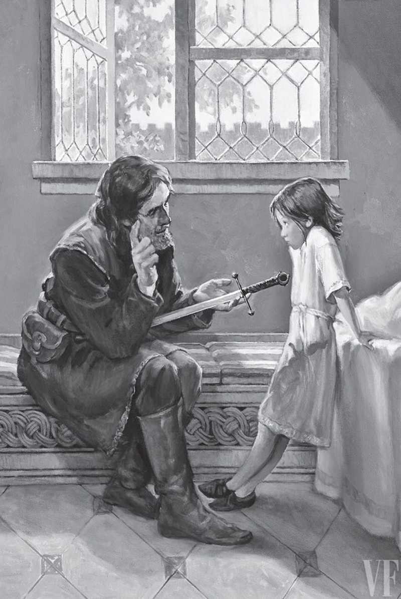 Ned and Arya, by Gary Gianni/Penguin Random House.